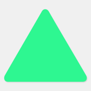 Triangulaire Bright Green Triangle Sticker