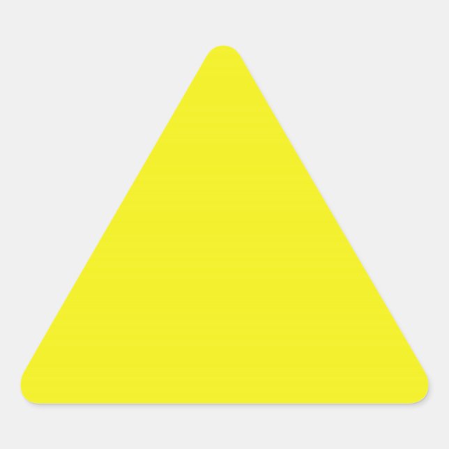 Triangulaire Bright Yellow Triangle Sticker (Devant)