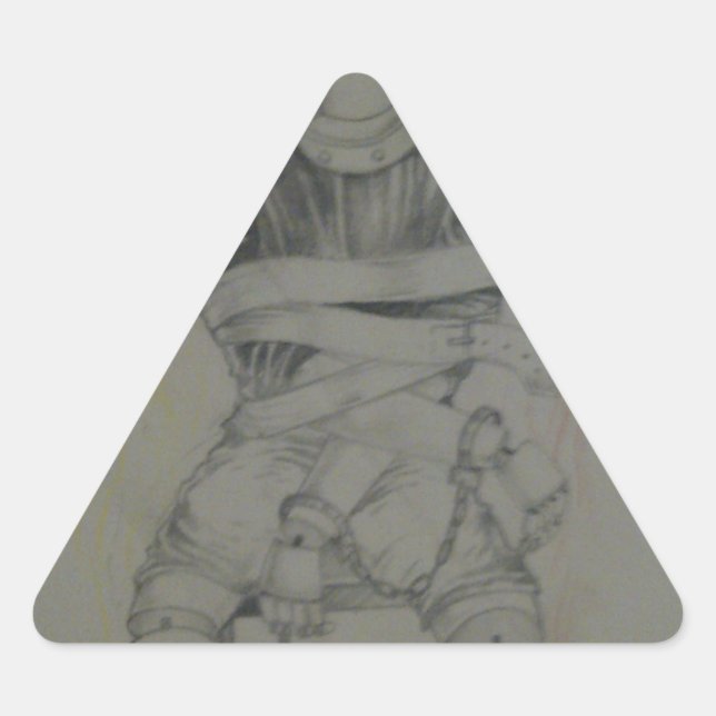 Triangulaire Freedom Love Triangle Sticker Peace and Unity (Devant)