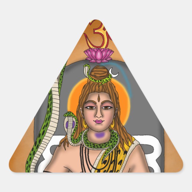 Triangulaire Lord Shiva Sticker (Devant)