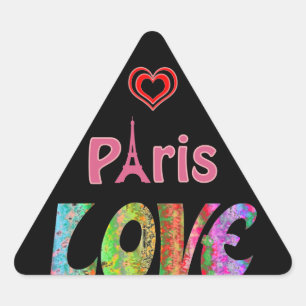 Triangulaire Love Paris Sticker