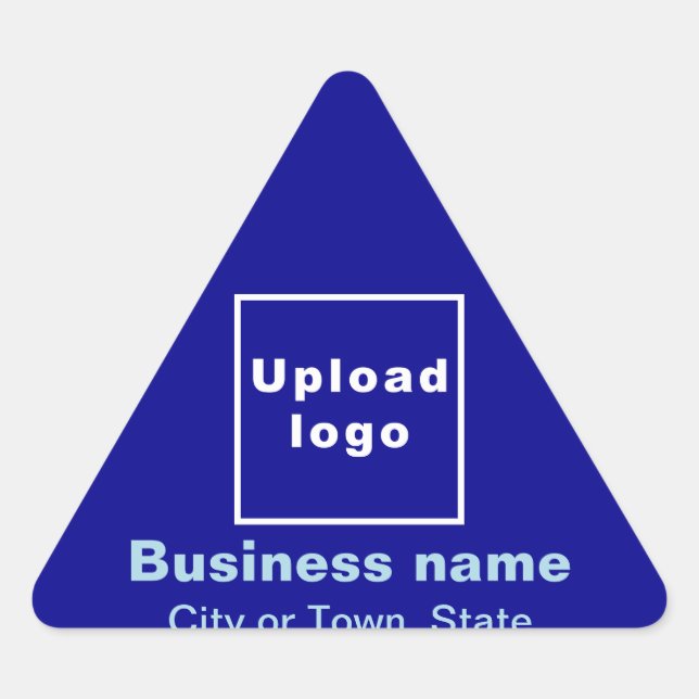 Triangulaire Marque d'affaires sur Sticker triangle bleu (Devant)