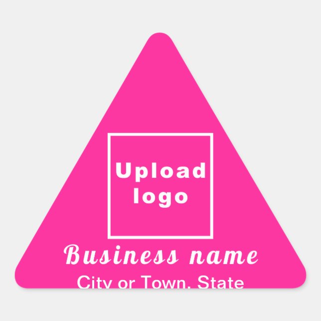 Triangulaire Marque d'affaires sur Sticker triangle rose (Devant)