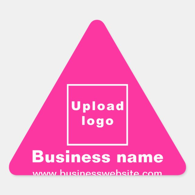 Triangulaire Site d'affaires sur Sticker Triangle Rose (Devant)