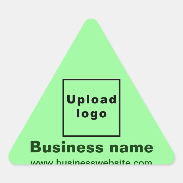 Triangulaire Site d'affaires sur Sticker Triangle Vert clair (Devant)