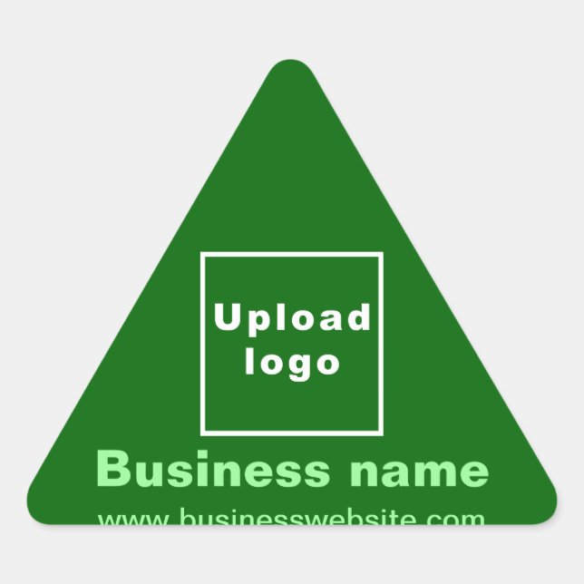 Triangulaire Site Web d'affaires sur Sticker Triangle Vert (Devant)