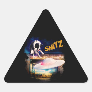 Triangulaire sticker avec Snitz de Bob's Saucer Repair