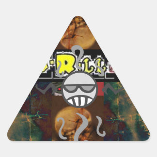 Triangulaire Sticker chaotique J-Rilla et Triangle du crâne