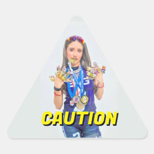 TRIANGULAIRE STICKER DE CAUTION PERSONNALISÉ