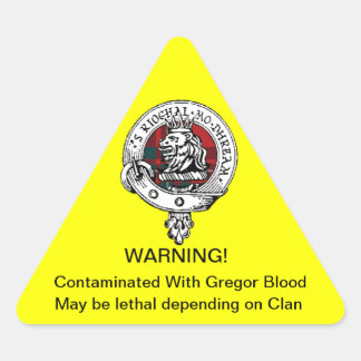 Triangulaire Sticker de contamination Gregor