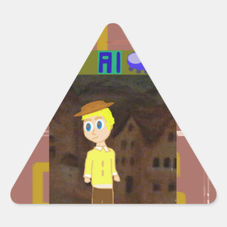 Triangulaire Sticker de vaisseau spatial Al in Town