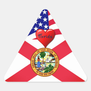 Triangulaire Sticker Florida Life Fun