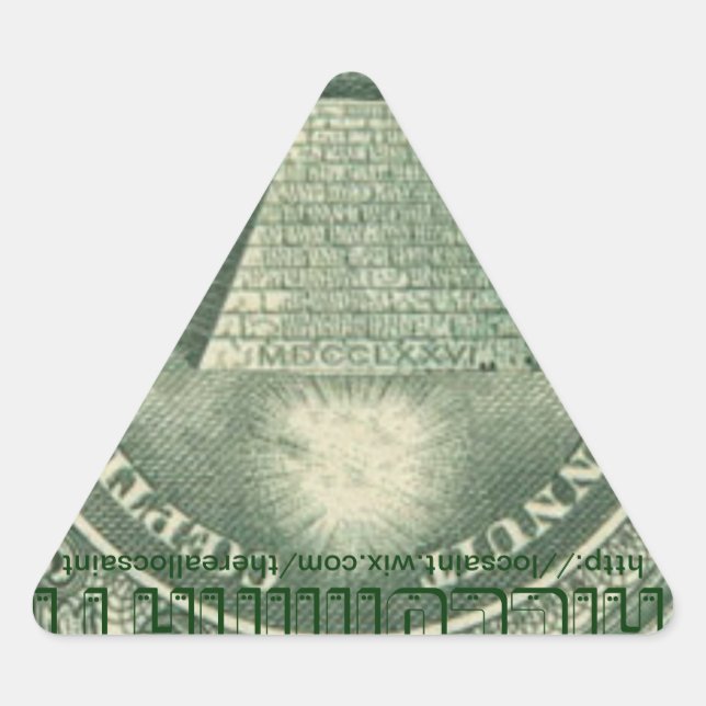 Triangulaire Sticker Killuminati Upside Down Triangle (Devant)