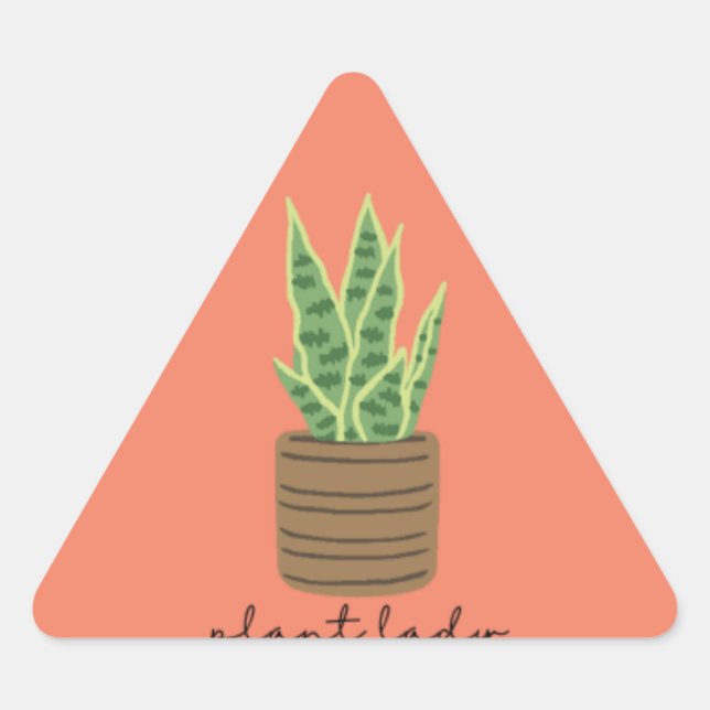 Triangulaire Sticker plante Lady (Devant)