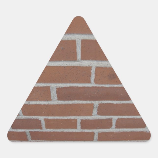 Triangulaire Sticker pour mur de briques (Devant)