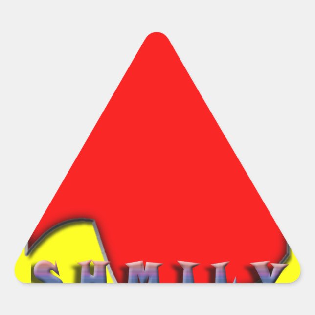 Triangulaire Sticker SHMILY Triangle (Devant)