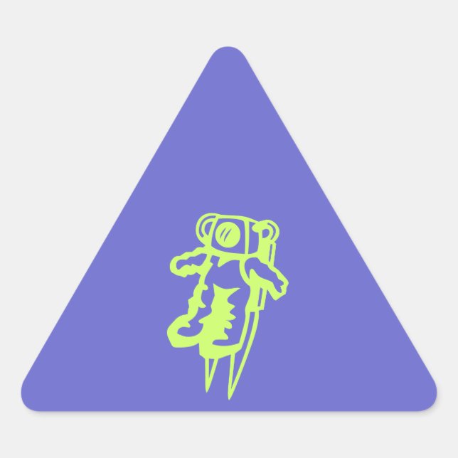 Triangulaire Sticker Spaceman (Devant)