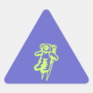 Triangulaire Sticker Spaceman