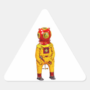 TRIANGULAIRE STICKER TÉLÉPHONIQUE PROFOND SEA DIVER
