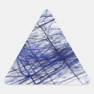 Triangulaire Sticker triangle Abstrait bleu