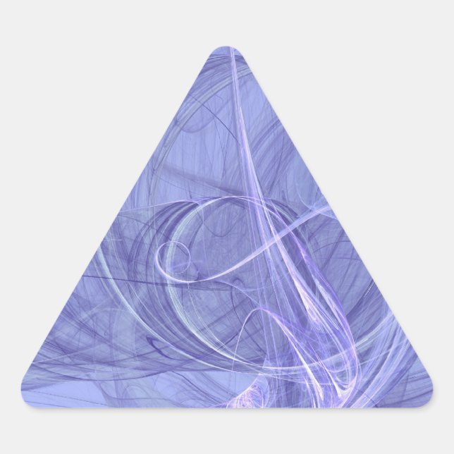 Triangulaire Sticker triangle Abstrait bleu (Devant)