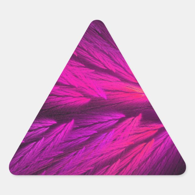 Triangulaire Sticker triangle Abstrait rose (Devant)