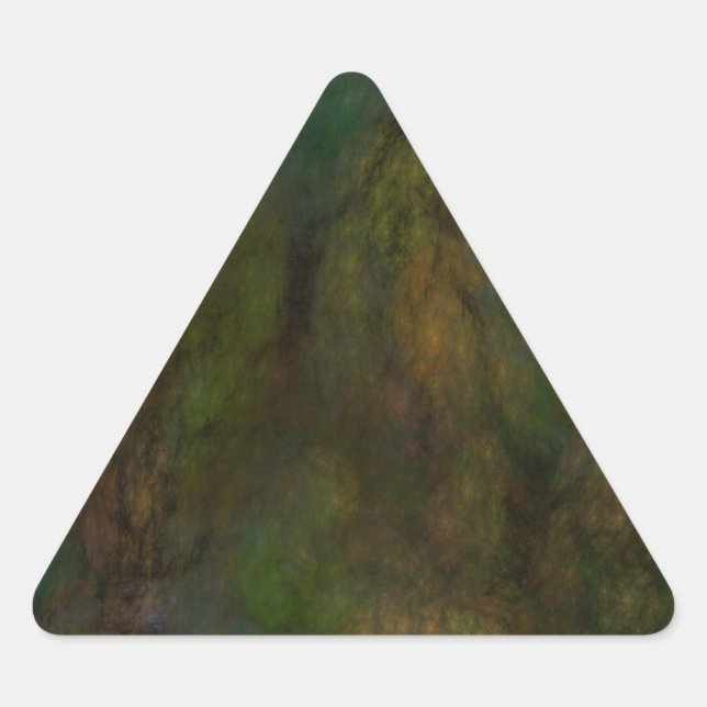 Triangulaire Sticker triangle Abstrait vert (Devant)