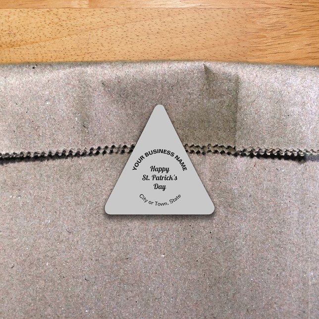 Triangulaire Sticker triangle d'affaires Grey Saint Patrick (Créateur téléchargé)