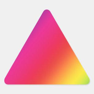 Triangulaire Sticker triangle des couleurs arc-en-ciel