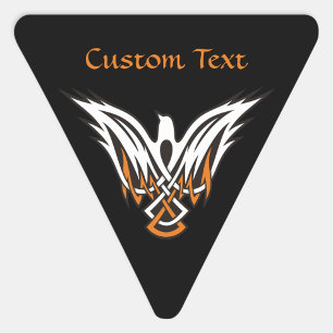 Triangulaire Sticker triangle d'oiseaux celtiques