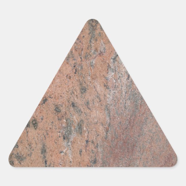 Triangulaire Sticker triangle en marbre rose et gris (Devant)
