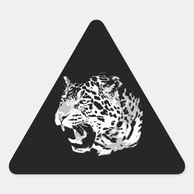 Triangulaire Sticker triangle Jaguar (Devant)