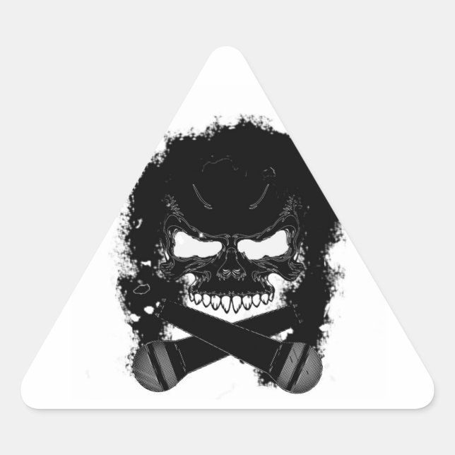 Triangulaire Sticker Triangle KaC Skull (Devant)