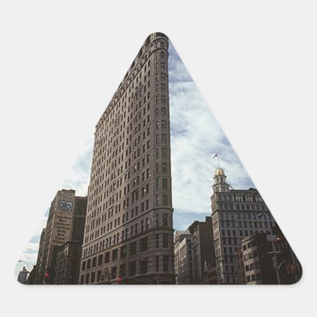Triangulaire Sticker triangle NYC Flatiron Bldg New York City (Devant)