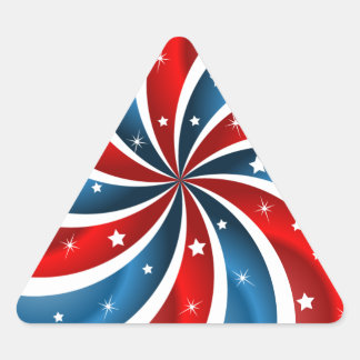Triangulaire Sticker triangle patriotique