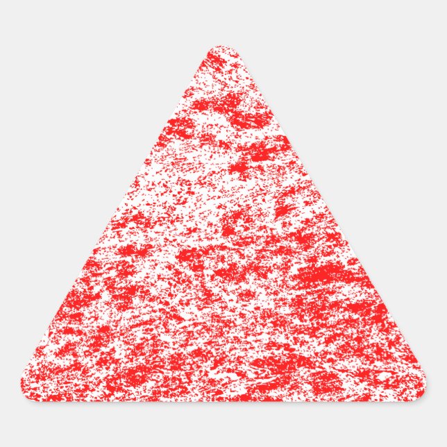Triangulaire Sticker triangle rouge et Marbre blanc (Devant)