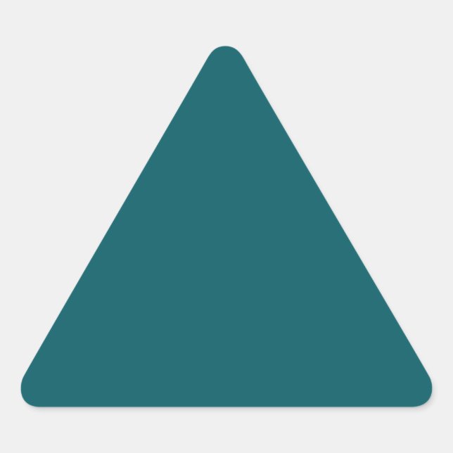 Triangulaire Sticker triangle Turquoise foncé (Devant)