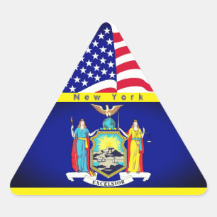 Triangulaire Visitez New York Sticker