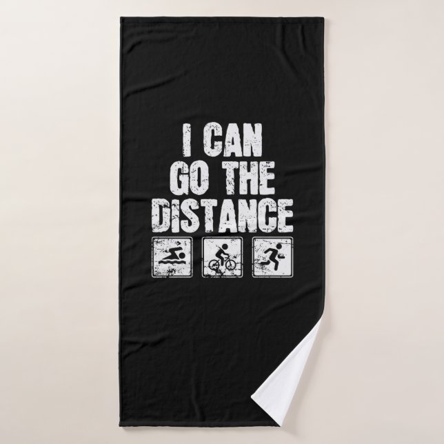 Triathlon I Can Go The Distance (Serviette de bain)