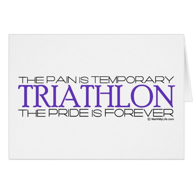 Triathlon - la fierté est Forever (Devant horizontal)