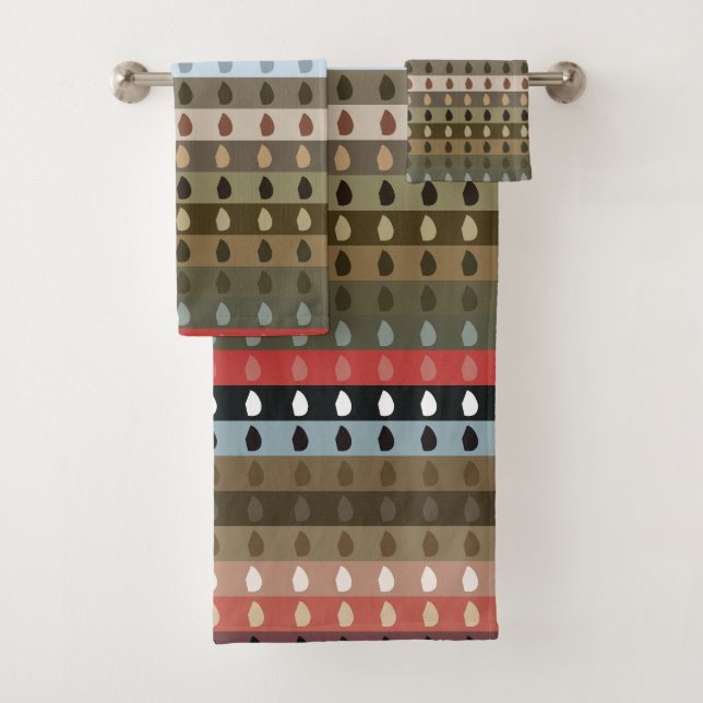 Tribal à rayures colorées (En situation)