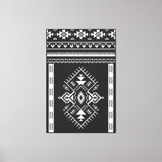 TRIBAL AZTEC - Toile enveloppée (Recto)