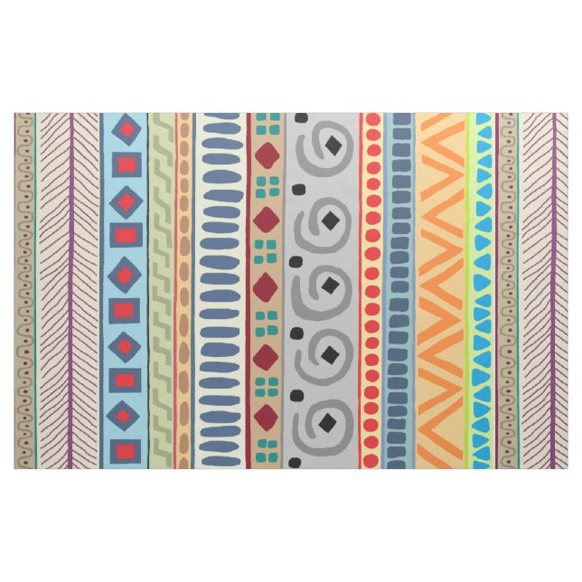 Tribal aztèque tissu de coton de 56 pouces (Yard)