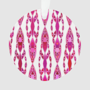 Tribal Batik - Burqundy et Fuchsia Pink