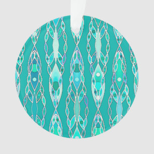 Tribal Batik - Turquoise et Aquamarine