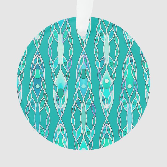 Tribal Batik - Turquoise et Aquamarine (devant)