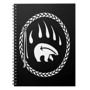 Tribal Bear Journal Custom Native Art Carnet