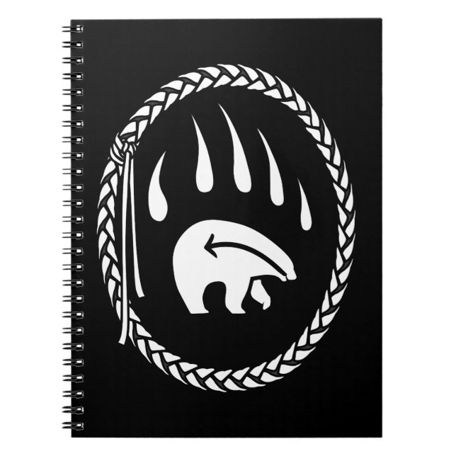 Tribal Bear Journal Custom Native Art Carnet (Devant)