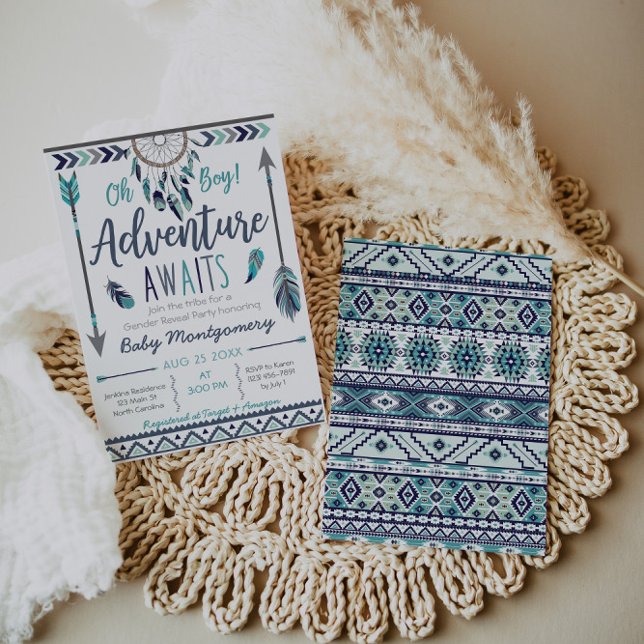 Tribal Dreamcatcher Boy Baby Shower Invitation (Créateur téléchargé)