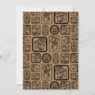 Tribal MAYA ancien masque motif 1